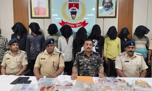 हजारीबाग में 80 लाख की डकैती का खुलासा, नौ अपराधी गिरफ्तार, जेवरात बरामद