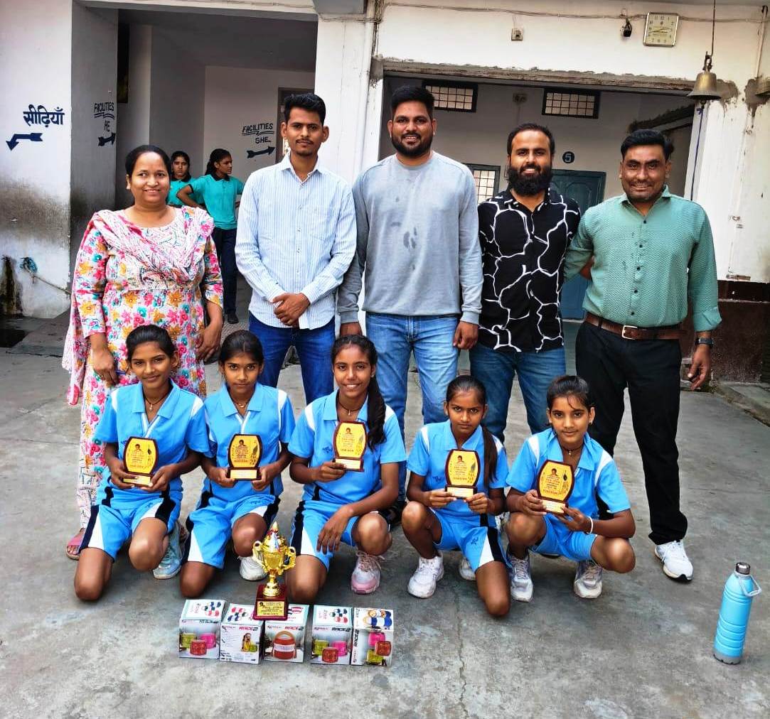 करियाला की बालिकाओं ने भीलवाड़ा में टेबल टेनिस में जिला चैम्पियनशिप जीती