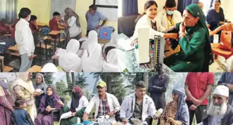 स्वास्थ्य विभाग ने डोडा में स्वास्थ्य जांच और जागरूकता शिविर आयोजित किए स्वास्थ्य विभाग ने डोडा में स्वास्थ्य जांच और जागरूकता शिविर आयोजित किए