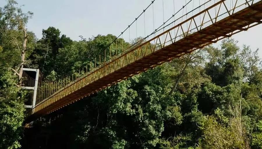 Sirsi : सहस्रलिंग सस्पेंशन ब्रिज जर्जर हालत में Sirsi : सहस्रलिंग सस्पेंशन ब्रिज जर्जर हालत में