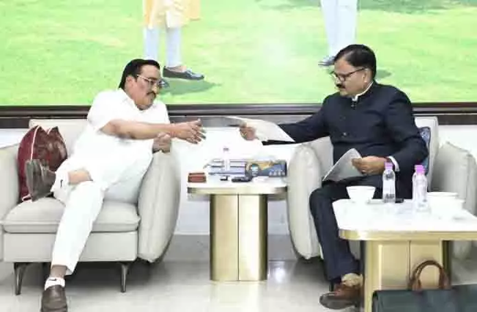 Javed Rana ने केंद्रीय जल शक्ति मंत्री से मुलाकात की, बाढ़ के बाद बहाली में सहायता मांगी Javed Rana ने केंद्रीय जल शक्ति मंत्री से मुलाकात की, बाढ़ के बाद बहाली में सहायता मांगी