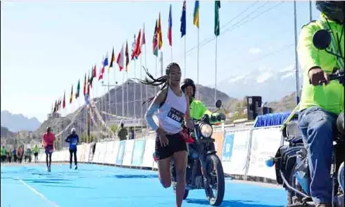 शहर के धावकों ने Ladakh Marathon के 12वें संस्करण में अपनी सहनशक्ति का परीक्षण किया
