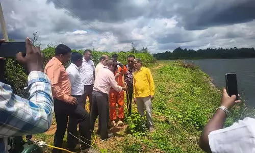 निकासी के लिए निरीक्षण: हेमवती नाला क्षेत्र के अधिकारियों का दौरा