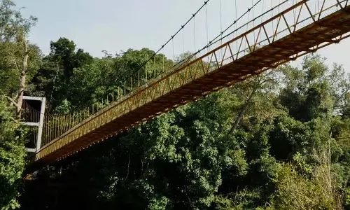 Sirsi : सहस्रलिंग सस्पेंशन ब्रिज जर्जर हालत में