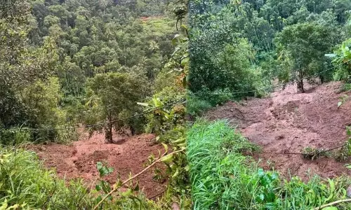 Kerala : नेदुमकंदम में भूस्खलन में लगभग 4 एकड़ ज़मीन बह गई