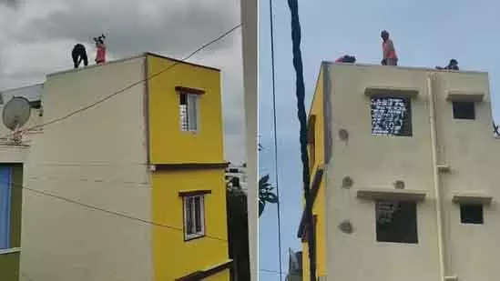 Koramangala: अवैध इमारत में झुकाव, बेंगलुरु में बढ़ीं सुरक्षा चिंताएं Koramangala: अवैध इमारत में झुकाव, बेंगलुरु में बढ़ीं सुरक्षा चिंताएं
