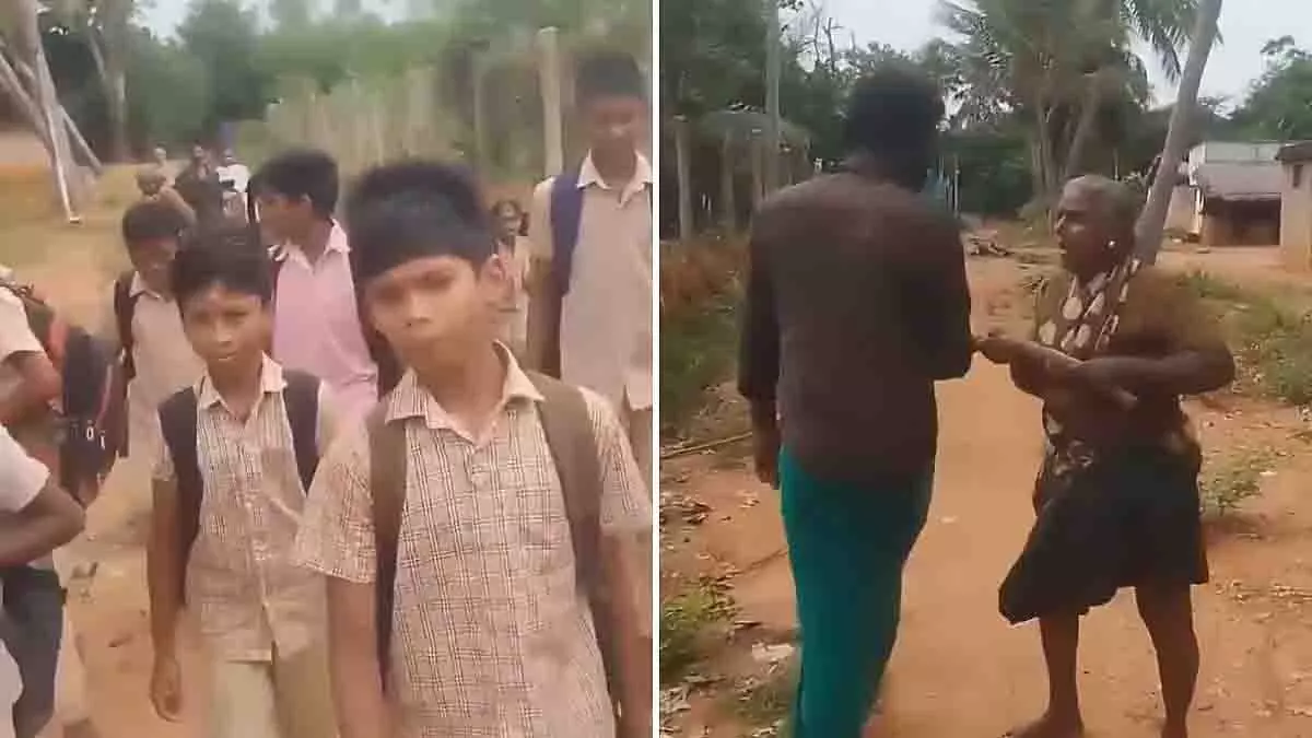 Tamil Nadu: दलित छात्रों को रास्ते से रोकने पर बुजुर्ग महिला पर केस दर्ज Tamil Nadu: दलित छात्रों को रास्ते से रोकने पर बुजुर्ग महिला पर केस दर्ज