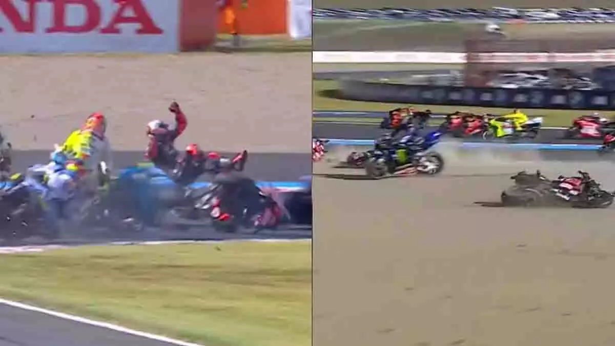 MotoGP जापानी ग्रां प्री: स्प्रिंट में हादसा, जॉर्ज मार्टिन की कॉलरबोन टूटी MotoGP जापानी ग्रां प्री: स्प्रिंट में हादसा, जॉर्ज मार्टिन की कॉलरबोन टूटी