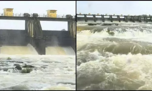 जलाशयों के बढ़ते जलस्तर के बीच अधिकारियों ने खडकवासला से पानशेत बांध में पानी छोड़ा जलाशयों के बढ़ते जलस्तर के बीच अधिकारियों ने खडकवासला से पानशेत बांध में पानी छोड़ा