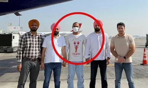New Delhi: बब्बर खालसा का कुख्यात आतंकवादी पिंडी भारत लाया गया New Delhi: बब्बर खालसा का कुख्यात आतंकवादी पिंडी भारत लाया गया