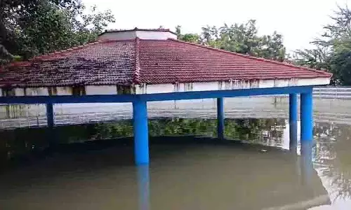 Hyderabad: लंगर हाउस में मूसी नदी के उफान पर आने से बापू घाट जलमग्न