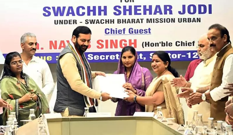 Karnal , सोनीपत नगर निगम स्वच्छता रैंकिंग बढ़ाने के लिए 10 नगर निकायों को मार्गदर्शन देंगे Karnal , सोनीपत नगर निगम स्वच्छता रैंकिंग बढ़ाने के लिए 10 नगर निकायों को मार्गदर्शन देंगे