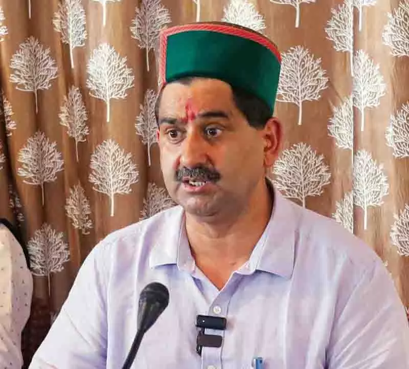 सिंचाई योजना से कांगड़ा के 24 हजार किसानों को लाभ मिलेगा: MLA सिंचाई योजना से कांगड़ा के 24 हजार किसानों को लाभ मिलेगा: MLA