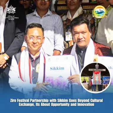 Sikkim के साथ जीरो महोत्सव की साझेदारी सांस्कृतिक आदान-प्रदान से आगे बढ़कर अवसर और नवाचार पर आधारित Sikkim के साथ जीरो महोत्सव की साझेदारी सांस्कृतिक आदान-प्रदान से आगे बढ़कर अवसर और नवाचार पर आधारित