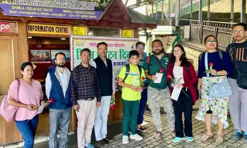 Shimla में पर्यटकों का शानदार स्वागत
