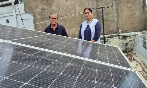 भिलाई निवासी शकुन्तला ने सोलर ऊर्जा से घटाया बिजली बिल