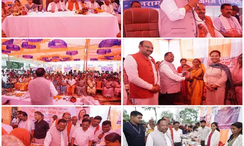 मंत्री राम विचार नेताम ने निःशुल्क स्वास्थ्य शिविर में भाग लिया
