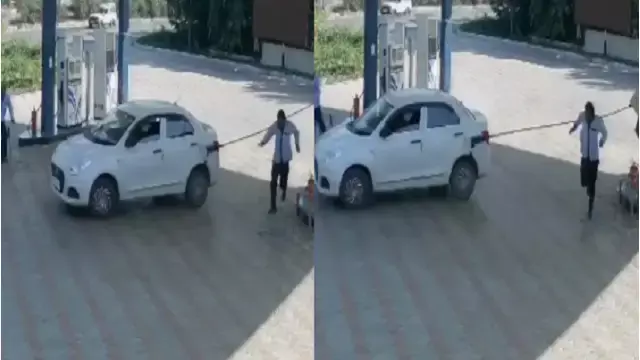 Driver ने पेट्रोल का बिल न चुकाकर 9 लाख रुपये की पंप मशीन को तोड़ा
