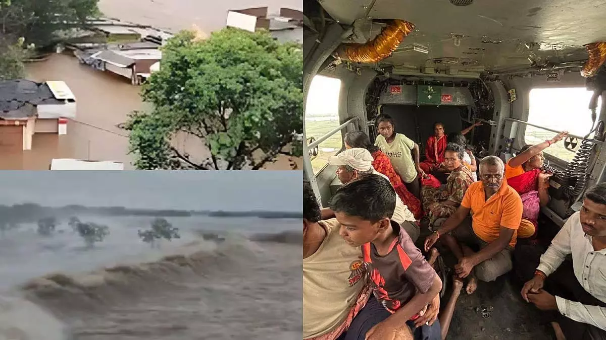 नासिक और मराठवाड़ा जिलों में बाढ़ से 24 घंटे में 10 मौतें, 11,000 से अधिक लोगों को बचाया गया नासिक और मराठवाड़ा जिलों में बाढ़ से 24 घंटे में 10 मौतें, 11,000 से अधिक लोगों को बचाया गया