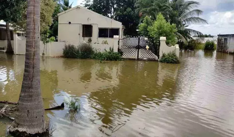 कृष्णा नदी में बाढ़.. फसलें पानी में डूबीं कृष्णा नदी में बाढ़.. फसलें पानी में डूबीं