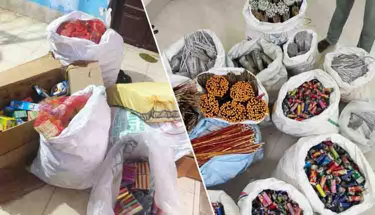 Odisha: पुलिस ने ‘ऑपरेशन अग्नि’ में 8.25 करोड़ के अवैध पटाखे जब्त किए Odisha: पुलिस ने ‘ऑपरेशन अग्नि’ में 8.25 करोड़ के अवैध पटाखे जब्त किए