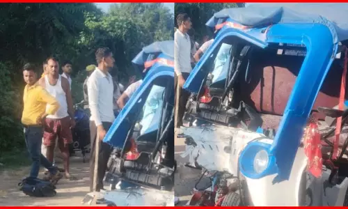 ट्रक और ऑटो की टक्कर में तीन की मौत, एक गंभीर रूप से घायल ट्रक और ऑटो की टक्कर में तीन की मौत, एक गंभीर रूप से घायल