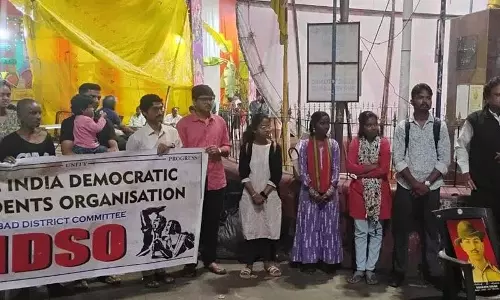 AIDSO ने रैली और शिक्षा अभियान के साथ भगत सिंह की जयंती मनाई