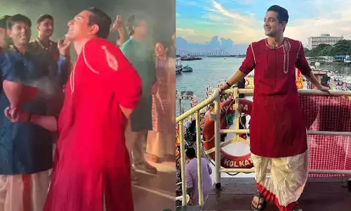 Ranveer Allahbadia ने कोलकाता में पहली बार किया धुनुची नृत्य