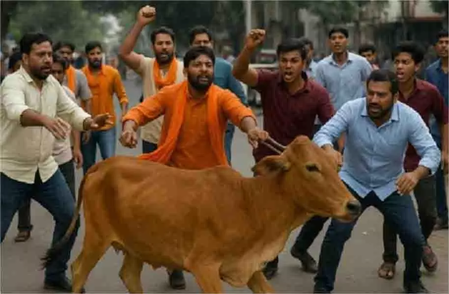 Bhopal: गाय को लेकर हुए विवाद में पथराव Bhopal: गाय को लेकर हुए विवाद में पथराव
