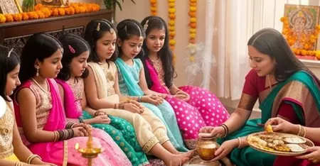 नवरात्रि 2025: महानवमी पर कन्या पूजन का विशेष महत्व, जानिए शुभ मुहूर्त और विधि नवरात्रि 2025: महानवमी पर कन्या पूजन का विशेष महत्व, जानिए शुभ मुहूर्त और विधि