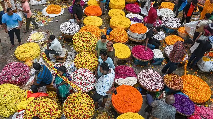 Karnataka : दशहरा उत्सव के लिए जमकर खरीदारी हो रही है Karnataka : दशहरा उत्सव के लिए जमकर खरीदारी हो रही है