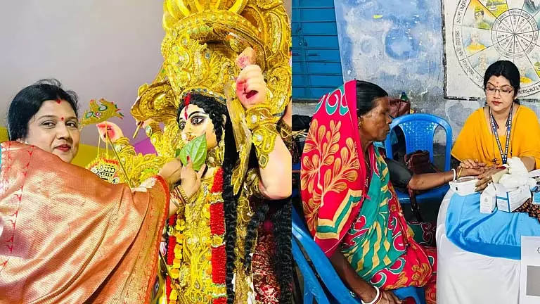 पूजा के दौरान कोई छुट्टी नहीं, मरीजों की सेवा करने में खुशी मिलती है: सामुदायिक स्वास्थ्य सहायक Rumeli पूजा के दौरान कोई छुट्टी नहीं, मरीजों की सेवा करने में खुशी मिलती है: सामुदायिक स्वास्थ्य सहायक Rumeli