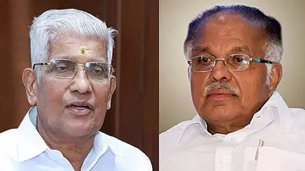 kerala: मनाने की पहल: पीजे कुरियन ने जी सुकुमारन नायर से मुलाकात की kerala: मनाने की पहल: पीजे कुरियन ने जी सुकुमारन नायर से मुलाकात की