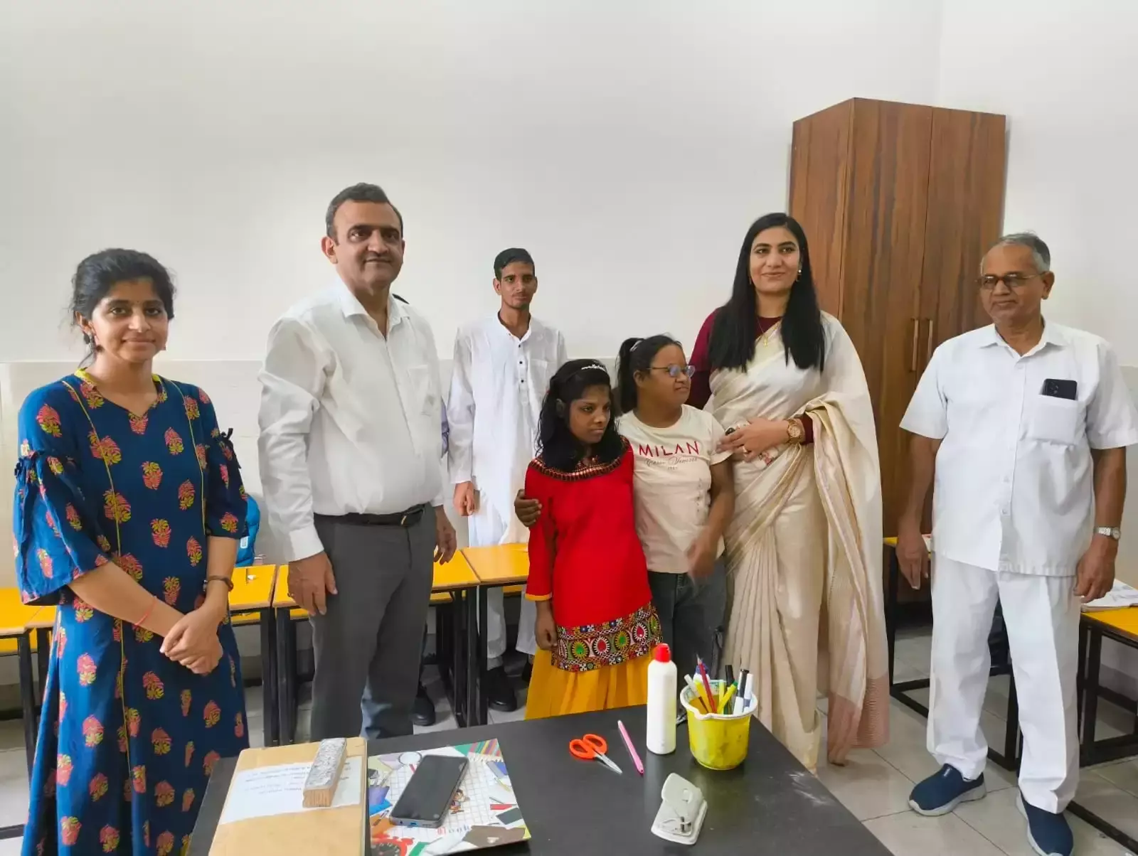 Narnaul: जिला एवं सत्र न्यायाधीश ने किया दिव्यांग केंद्र का दौरा