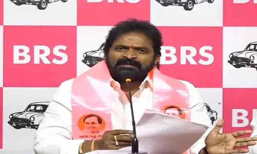 कांग्रेस सरकार झूठ बोलकर शासन कर रही है: Srinivas Goud कांग्रेस सरकार झूठ बोलकर शासन कर रही है: Srinivas Goud
