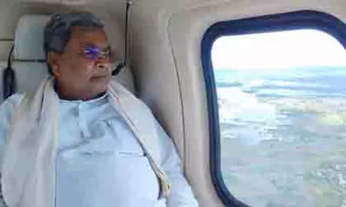 CM सिद्धारमैया ने उत्तरी कर्नाटक के जिलों का हवाई सर्वेक्षण किया