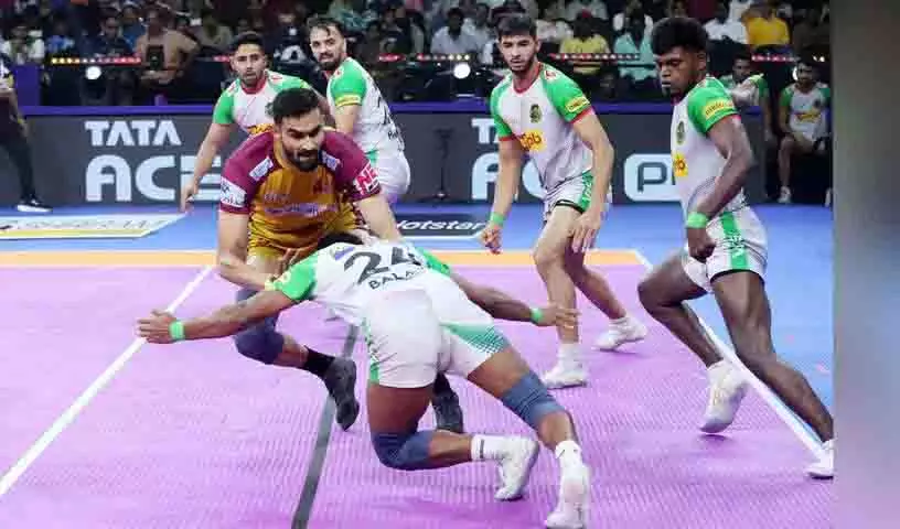 Pro Kabaddi लीग में पटना पाइरेट्स के खिलाफ तेलुगु टाइटंस की आसान जीत Pro Kabaddi लीग में पटना पाइरेट्स के खिलाफ तेलुगु टाइटंस की आसान जीत