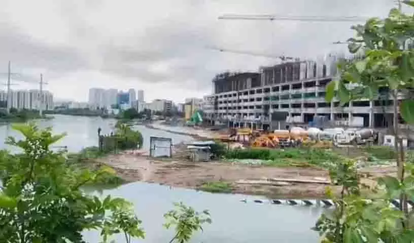 Telangana सरकार ने आदित्य कंस्ट्रक्शन परियोजना का बचाव किया Telangana सरकार ने आदित्य कंस्ट्रक्शन परियोजना का बचाव किया