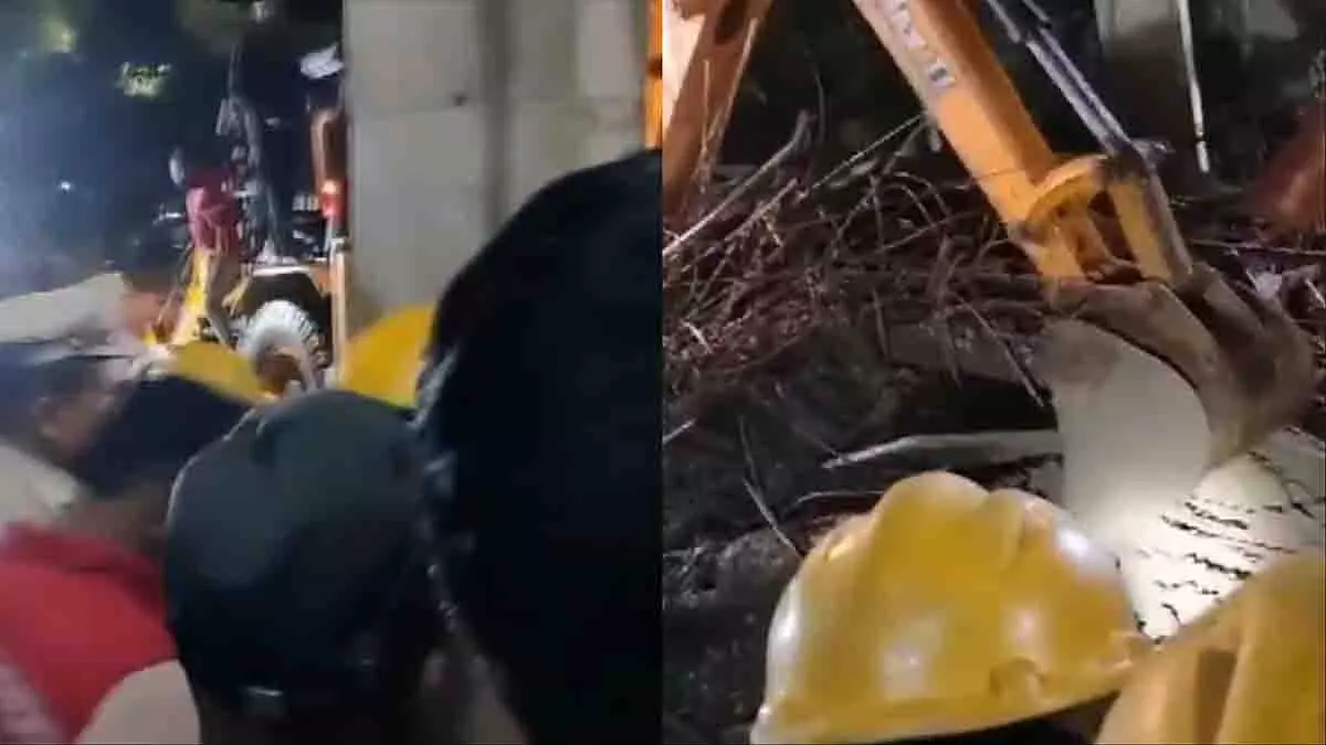 Kolhapur: निर्माणाधीन फायर स्टेशन का स्लैब गिरा, एक की मौत, छह घायल Kolhapur: निर्माणाधीन फायर स्टेशन का स्लैब गिरा, एक की मौत, छह घायल
