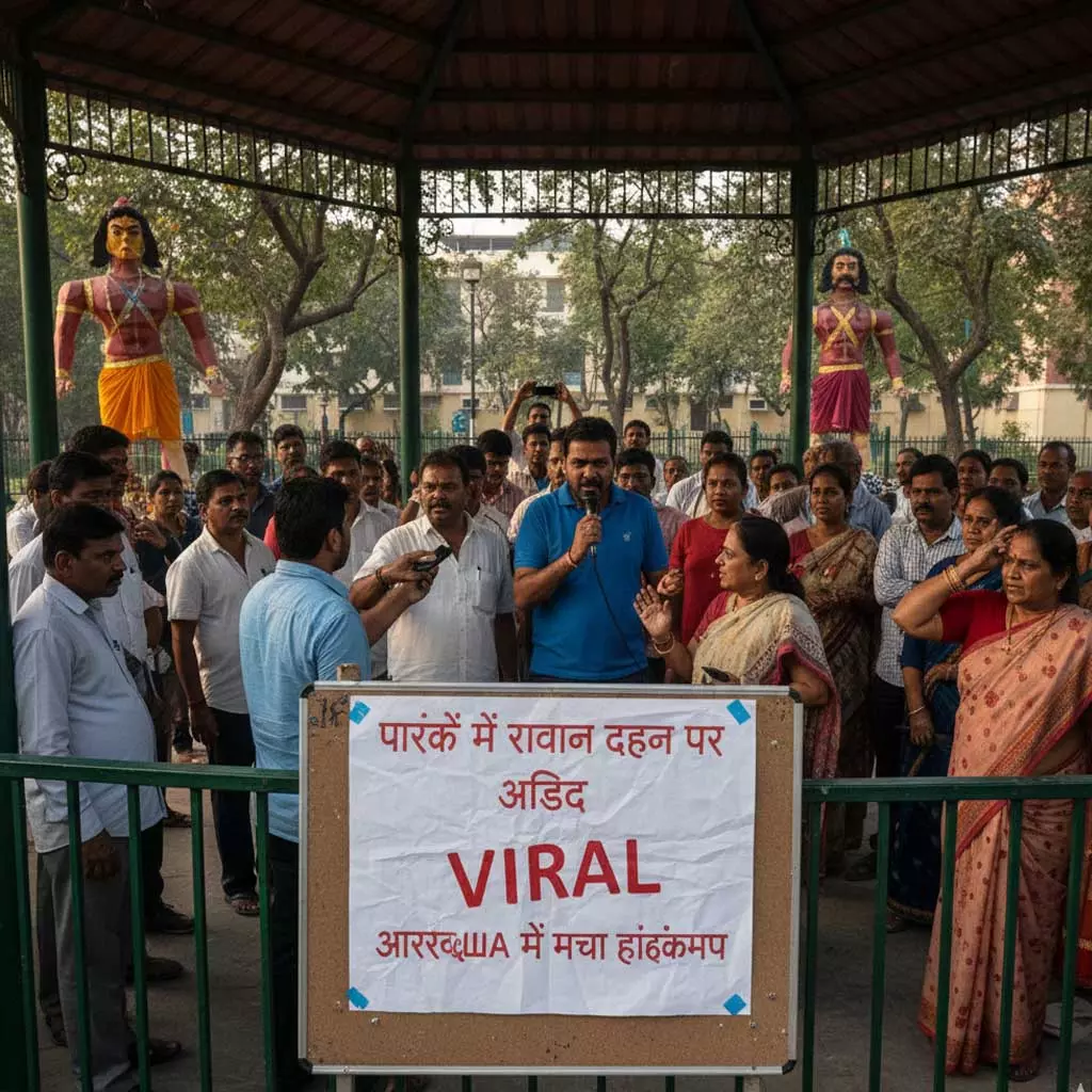 पार्कों में रावण दहन पर प्रतिबंध का आदेश वायरल, RWA में मचा हड़कंप पार्कों में रावण दहन पर प्रतिबंध का आदेश वायरल, RWA में मचा हड़कंप