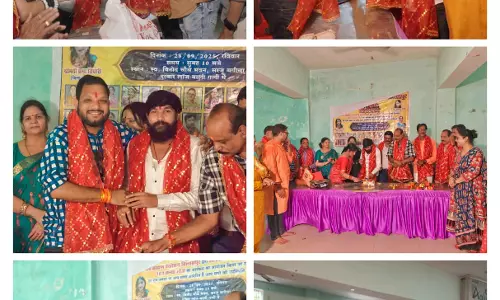 नवरात्रि में 101 कन्याओं का पूजन और भव्य कन्या भोज नवरात्रि में 101 कन्याओं का पूजन और भव्य कन्या भोज