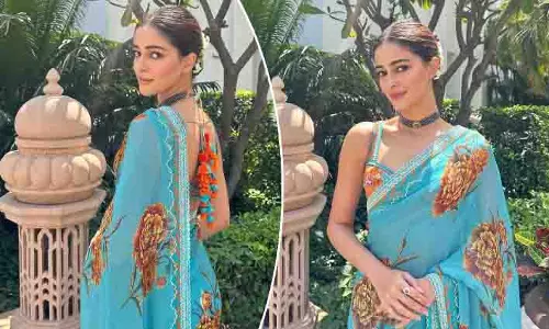 Fashion Tips: अनन्या पांडे का फ्लोरल साड़ी लुक बना इस सीज़न का फैशन गोल