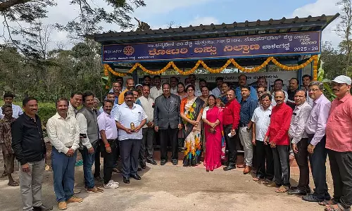 Sakleshpur : बालेगड्डे में बस स्टैंड का उद्घाटन Sakleshpur : बालेगड्डे में बस स्टैंड का उद्घाटन
