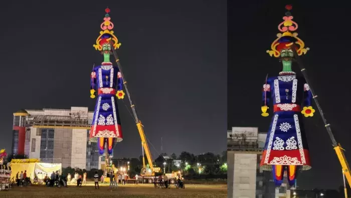 Panchkula: सबसे बड़े रावण पुतले के दहन के लिए चंडीगढ़-पंचकूला में जुटी भारी भीड़ Panchkula: सबसे बड़े रावण पुतले के दहन के लिए चंडीगढ़-पंचकूला में जुटी भारी भीड़