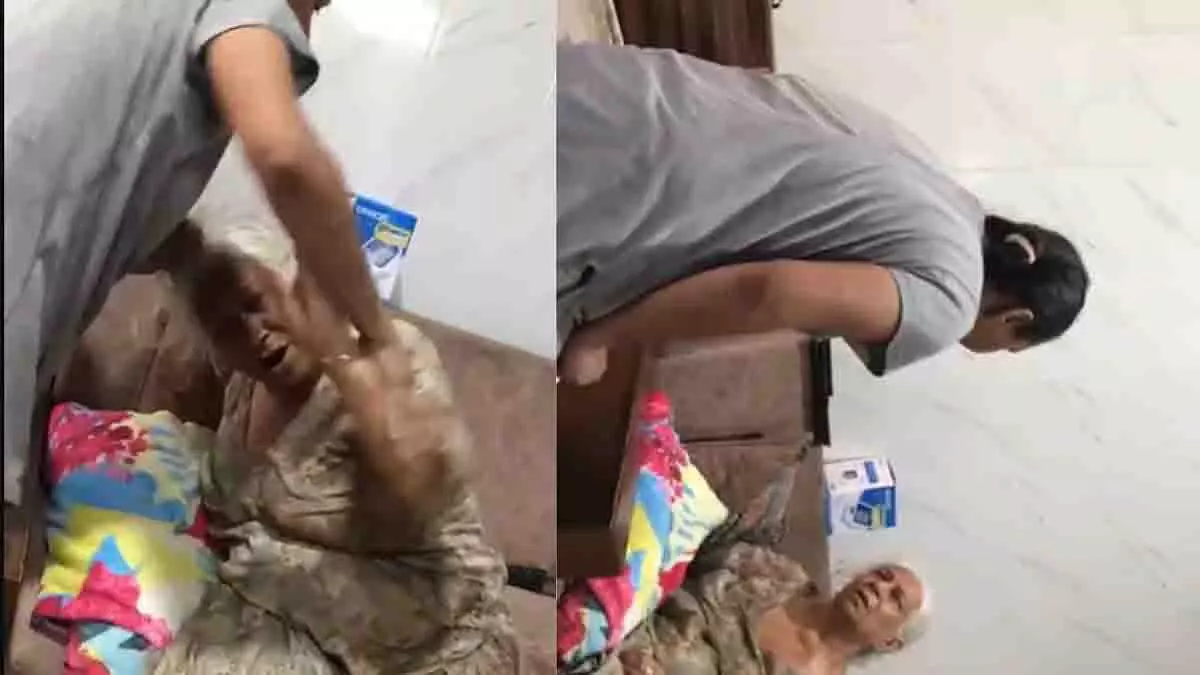 Punjab: गुरदासपुर में पोते के सामने बहू ने बुजुर्ग सास पर हमला किया Punjab: गुरदासपुर में पोते के सामने बहू ने बुजुर्ग सास पर हमला किया