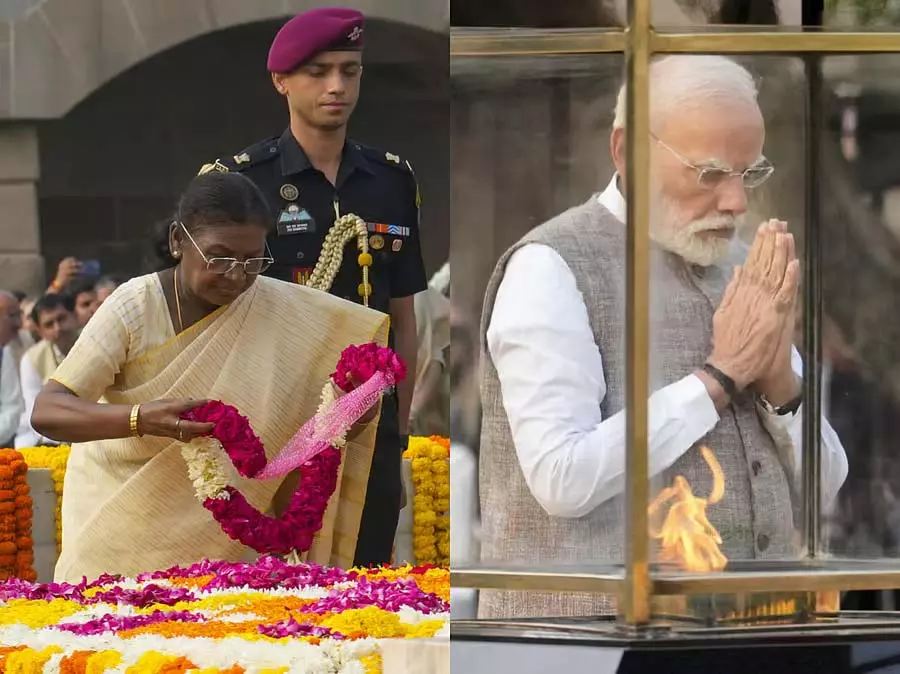 Gandhi Jayanti : राष्ट्रपति, प्रधानमंत्री और अन्य गणमान्य व्यक्तियों ने दी श्रद्धांजलि Gandhi Jayanti : राष्ट्रपति, प्रधानमंत्री और अन्य गणमान्य व्यक्तियों ने दी श्रद्धांजलि