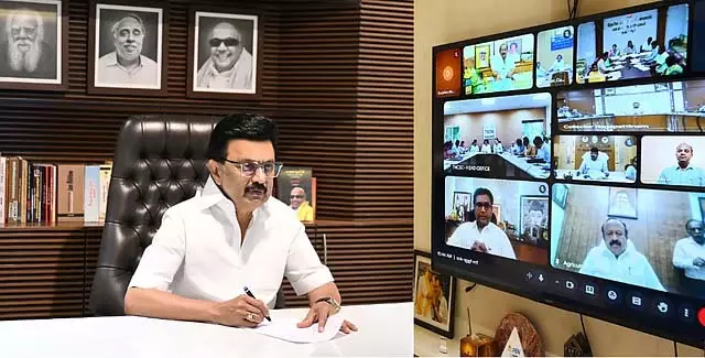 MK स्टालिन ने डेल्टा जिला कलेक्टरों के साथ विचार-विमर्श किया MK स्टालिन ने डेल्टा जिला कलेक्टरों के साथ विचार-विमर्श किया