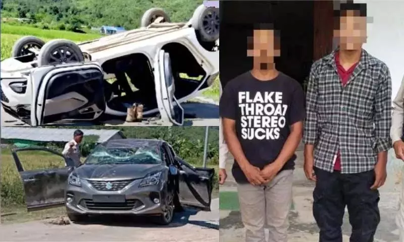 Manipur: पुलिस की कारों को नुकसान पहुंचाने के आरोप में दो गिरफ्तार Manipur: पुलिस की कारों को नुकसान पहुंचाने के आरोप में दो गिरफ्तार