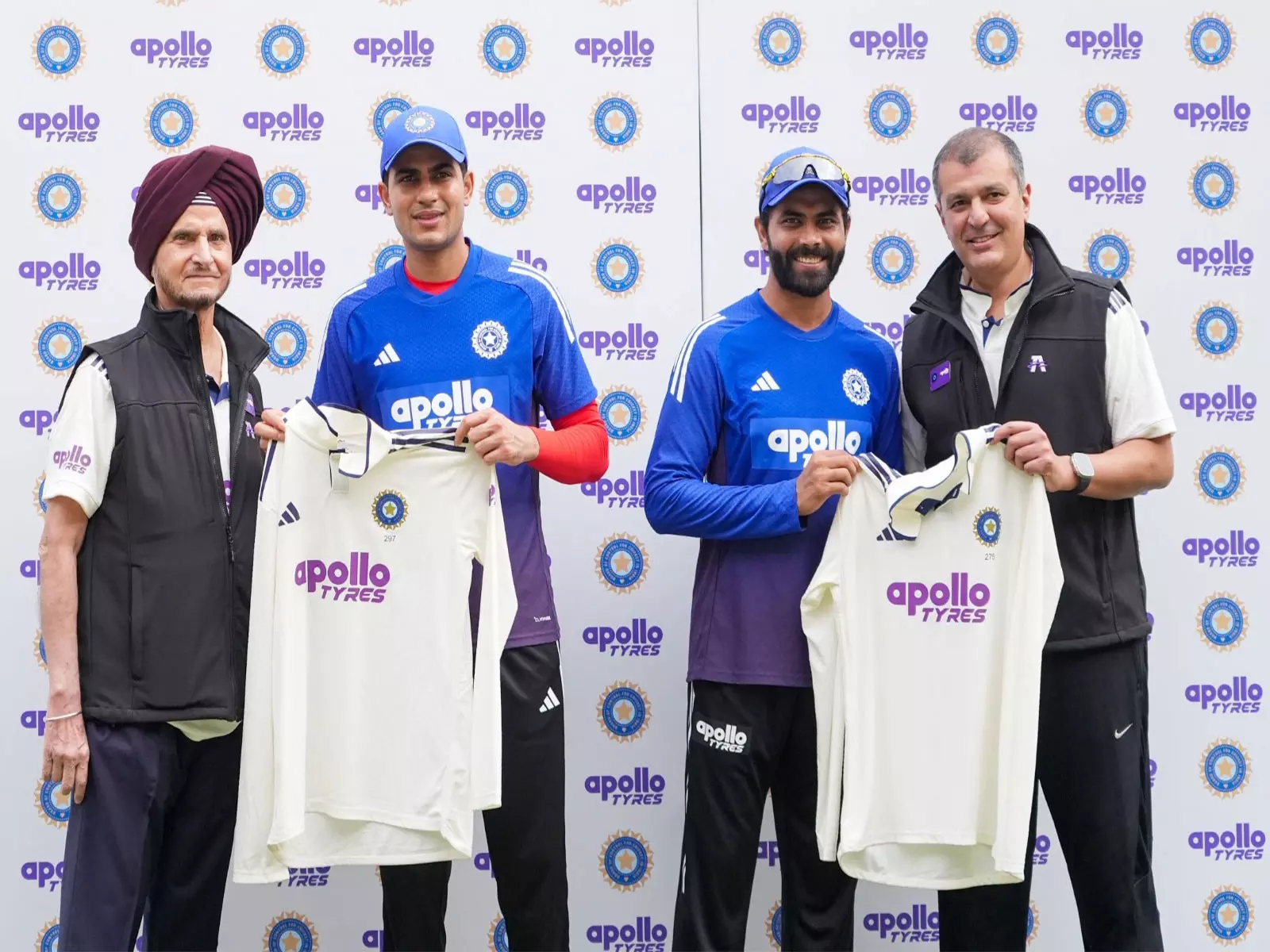 Apollo Tyres ने भारतीय पुरुष क्रिकेट टीम की जर्सी पर लोगो का किया अनावरण Apollo Tyres ने भारतीय पुरुष क्रिकेट टीम की जर्सी पर लोगो का किया अनावरण