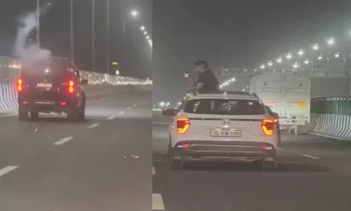 Gurugram: युवकों के स्टंट और आतिशबाजी का वीडियो सोशल मीडिया पर वायरल